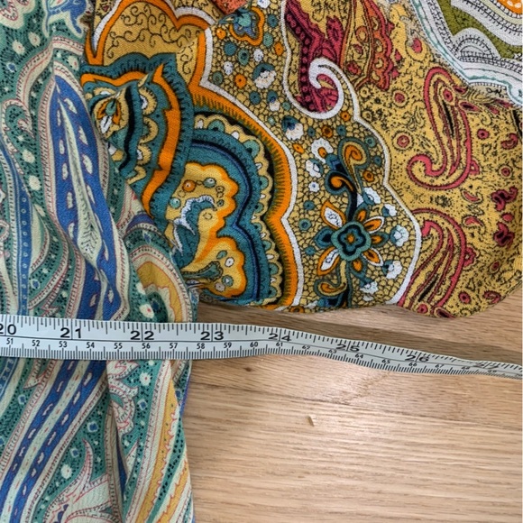 Umgee Women’s Boho Oversized Tunic Mini Dress Fall Flowy Peasant Sleeve Size L - Picture 11 of 12